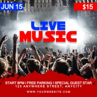 Modern & Minimal Live Music Pos Instagram template