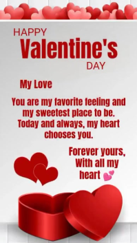 Modern & Minimal Love Letter  Instagram Reel template