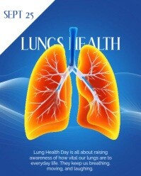 Modern & Minimal Lungs Health Day Instagram Portrait template
