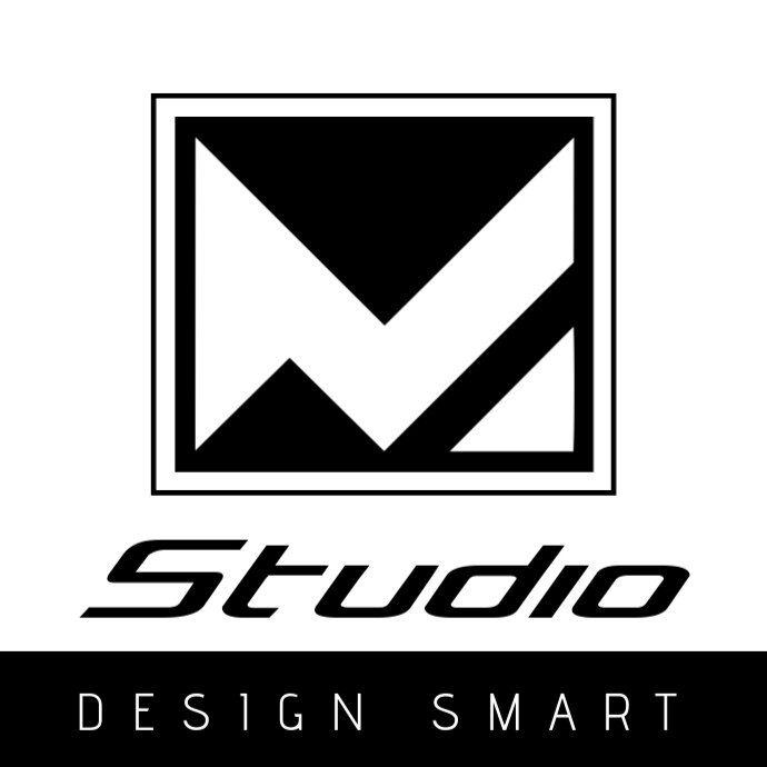 Modern & Minimal M Studio Logo template