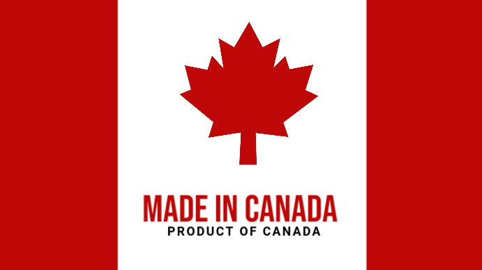 Modern & Minimal Made In Canada Day Digital Display (16:9) template