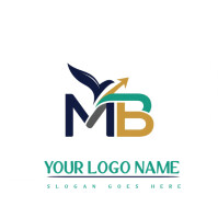 Modern & Minimal Mb Business Logo | Mb Monogram Signature For Enterpreneurs Mb Initials Creative Let template