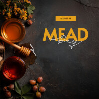 Modern & Minimal Mead Day Instagram Post Iphosti le-Instagram template