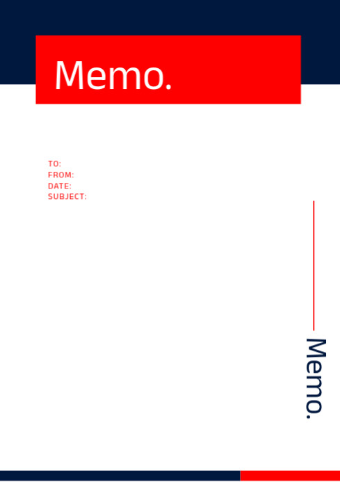A4 Memo.pdf Copy of Modern & Minimal Memo A4 | PosterMyWall