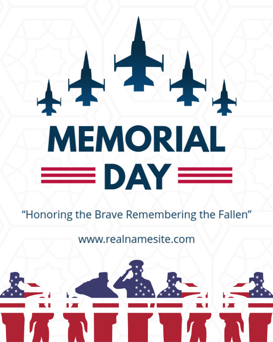 Copy of Modern & Minimal Memorial Day Instagram Portrait | PosterMyWall