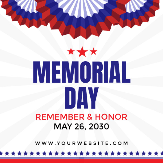 Plantilla de Modern & Minimal Memorial Day Instagram Post | PosterMyWall