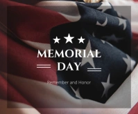 Modern & Minimal Memorial Day  Medium Rectangle Mittelgroßes Rechteck template