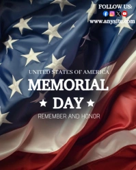 Modern & Minimal Memorial Day Template Instagram Portrait