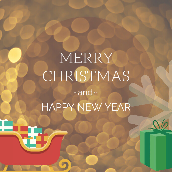 Copy of Modern & Minimal Merry Christmas And Happy New Year Pos ...