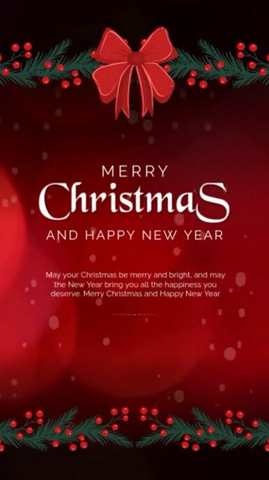 Modern & Minimal Merry Christmas And Happy New Year Reel Instagram ...