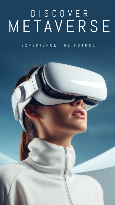 Modern & Minimal Metaverse Virtual Reality In Instagram Story template