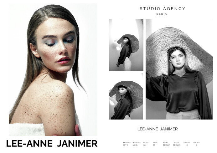 Modern & Minimal Modelling Comp Card Digitals A4 Template | PosterMyWall