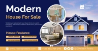 Modern & Minimal Modern House For Sale Facebook Shared Image template