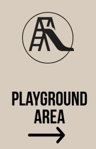 Modern & Minimal Modern Playground / Kids Area Signage Tabloid Tabloide template