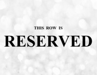 Modern & Minimal Modern Reserved Wedding Sign Flyer (us Letter) template