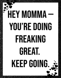 Modern & Minimal Mother's Day & Celebrating Mom Flyer (us Letter) Volante (Carta US) template