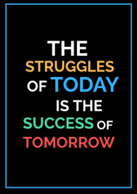 Modern & Minimal Motivational Quotes  A4 template