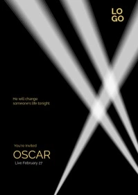 Modern & Minimal Movie Premiere Poster A3 template