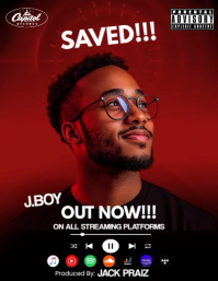 Modern & Minimal Music Cover Art Flyer (us Letter) template