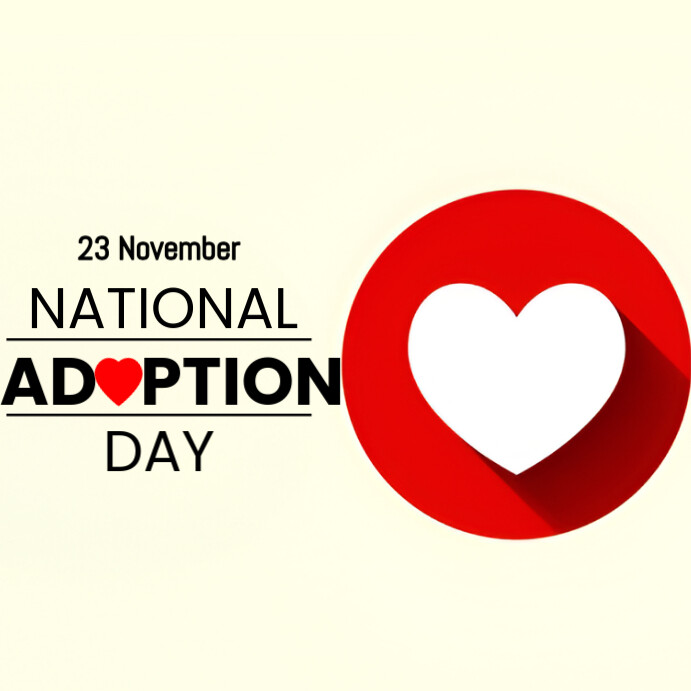 Modern & Minimal National Adoption Day Instagram Post Template ...