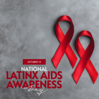 Modern & Minimal National Latinx Aids Awareness Day  Instagram Post template