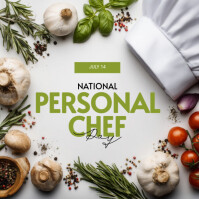 Modern & Minimal National Personal Chef Day Instagram Post template
