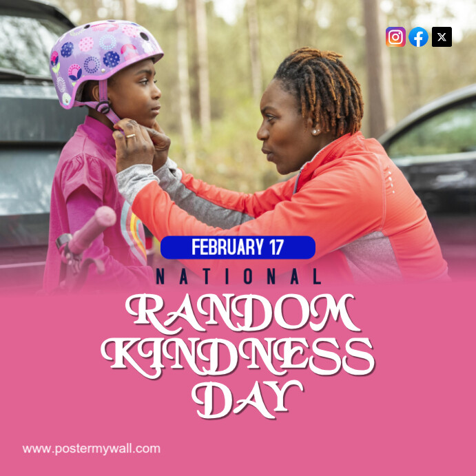 Modern & Minimal National Random Kindness Day Instagram Post template