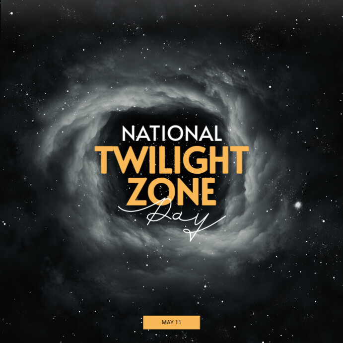 Modern & Minimal National Twilight Zone Day Instagram Post template