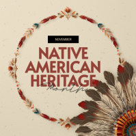 Modern & Minimal Native American Heritage Month Instagram Post template