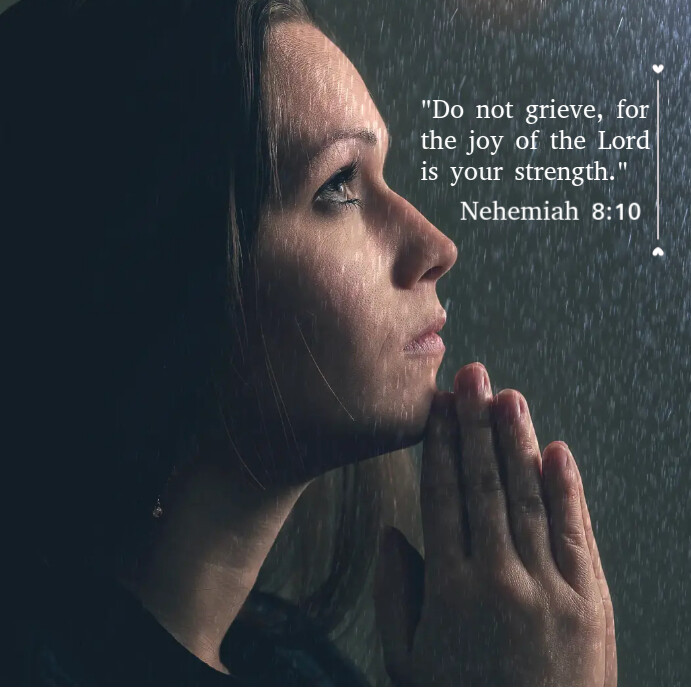 Modern & Minimal Nehemiah 8:10 Pos Instagram Template | PosterMyWall