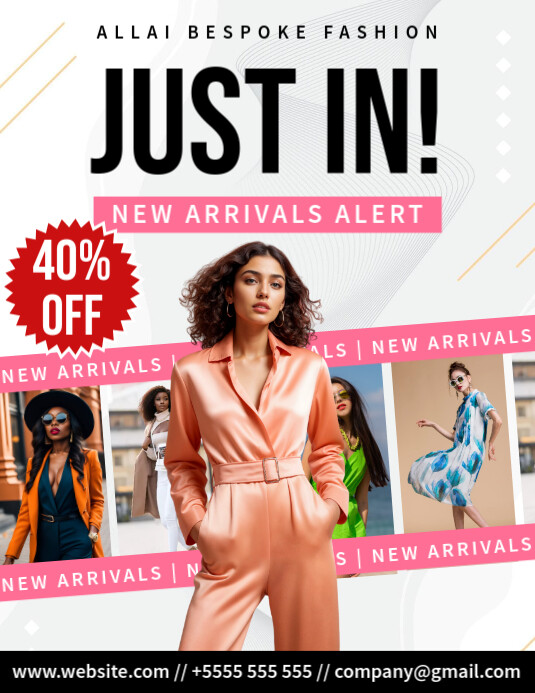 Modern & Minimal New Arrivals Alert Flyer Flyer (us Letter) Template ...