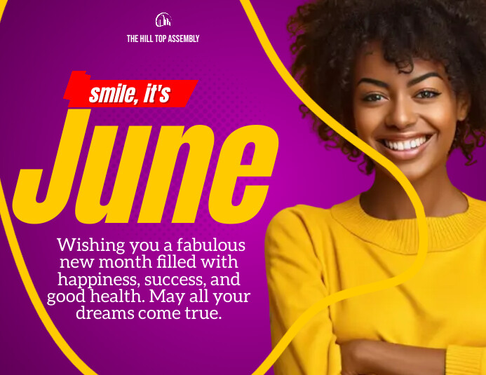 Modern & Minimal New Month June Flyer (us Let template