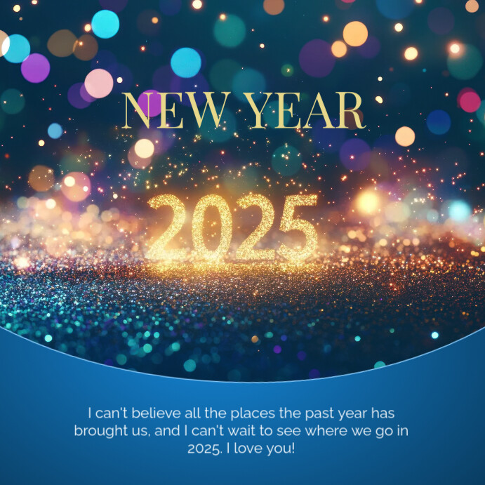 Modern & Minimal New Year 2025 Instagram Post template