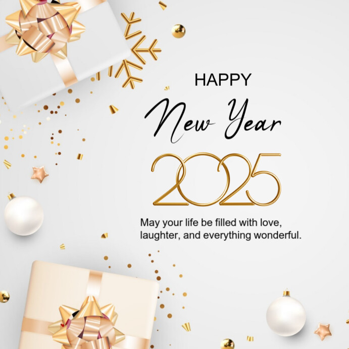 Modern & Minimal New Year Celebration Instagram Post Template ...