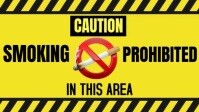 Modern & Minimal No Smoking Sign Youtube Thumbnail template