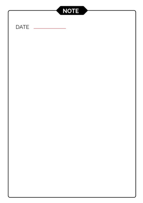 Defa Note Modern & Minimal Note A4 Template | PosterMyWall