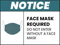 Modern & Minimal Notice Yard Sign template