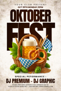Modern & Minimal Oktoberfest Poster Iphosta template