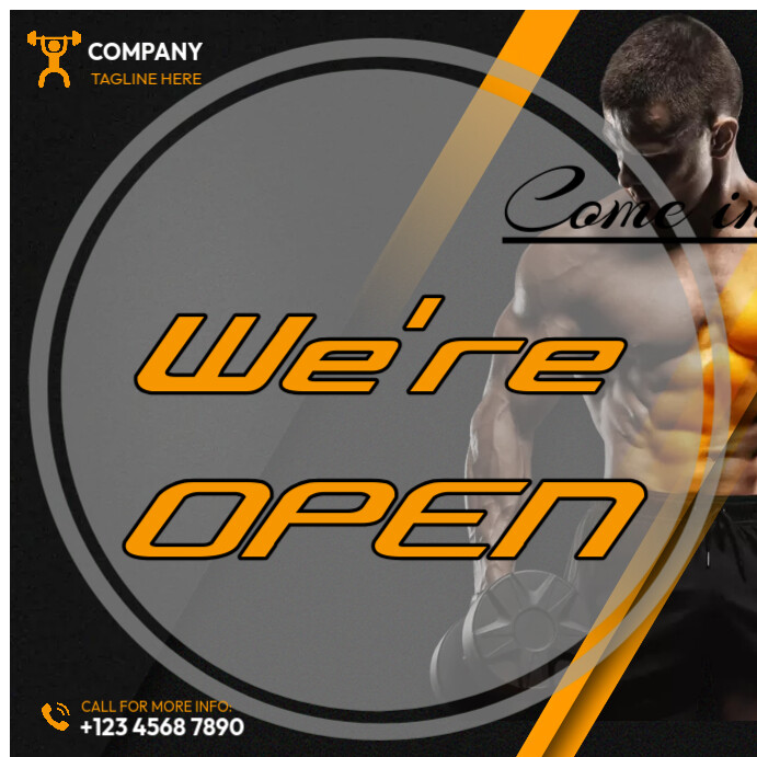 Modern & Minimal Open Close Sign Template | PosterMyWall