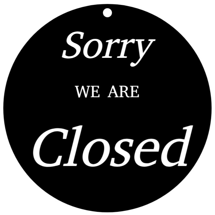 Modern & Minimal Open Closed Sign For Business Instagram Post template