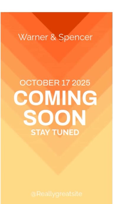 Modern & Minimal Orange And Yellow Color Coming Soon  Digital Display (9:16) template