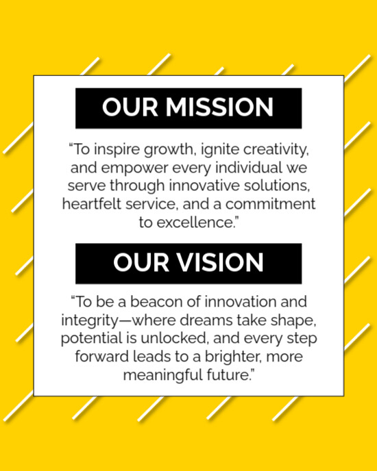 Modern & Minimal Our Mission And Vision Templates  Instagram Portrait