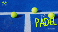 Modern & Minimal Padel Digital Display (16:9) template