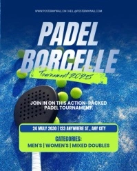 Modern & Minimal Padel Tournament Instagram Portrait template