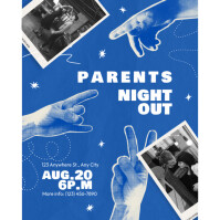 Modern & Minimal Parents Night Out Instagram Post template