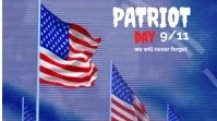 Modern & Minimal Patriot Day Design Template Digital Display (16:9)