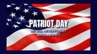 Modern & Minimal Patriot Day Digital Display (16:9) template
