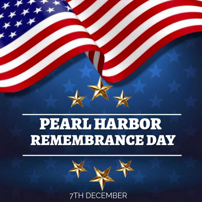 Modern & Minimal Pearl Harbor Remembrance Day Tamplate Instagram Post ...