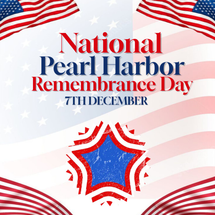 Copy of Modern & Minimal Pearl Harbor Remembrance Day Instagram Post ...