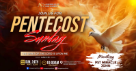 Modern & Minimal Pentecost Sunday Church Event Facebook Shared Image template